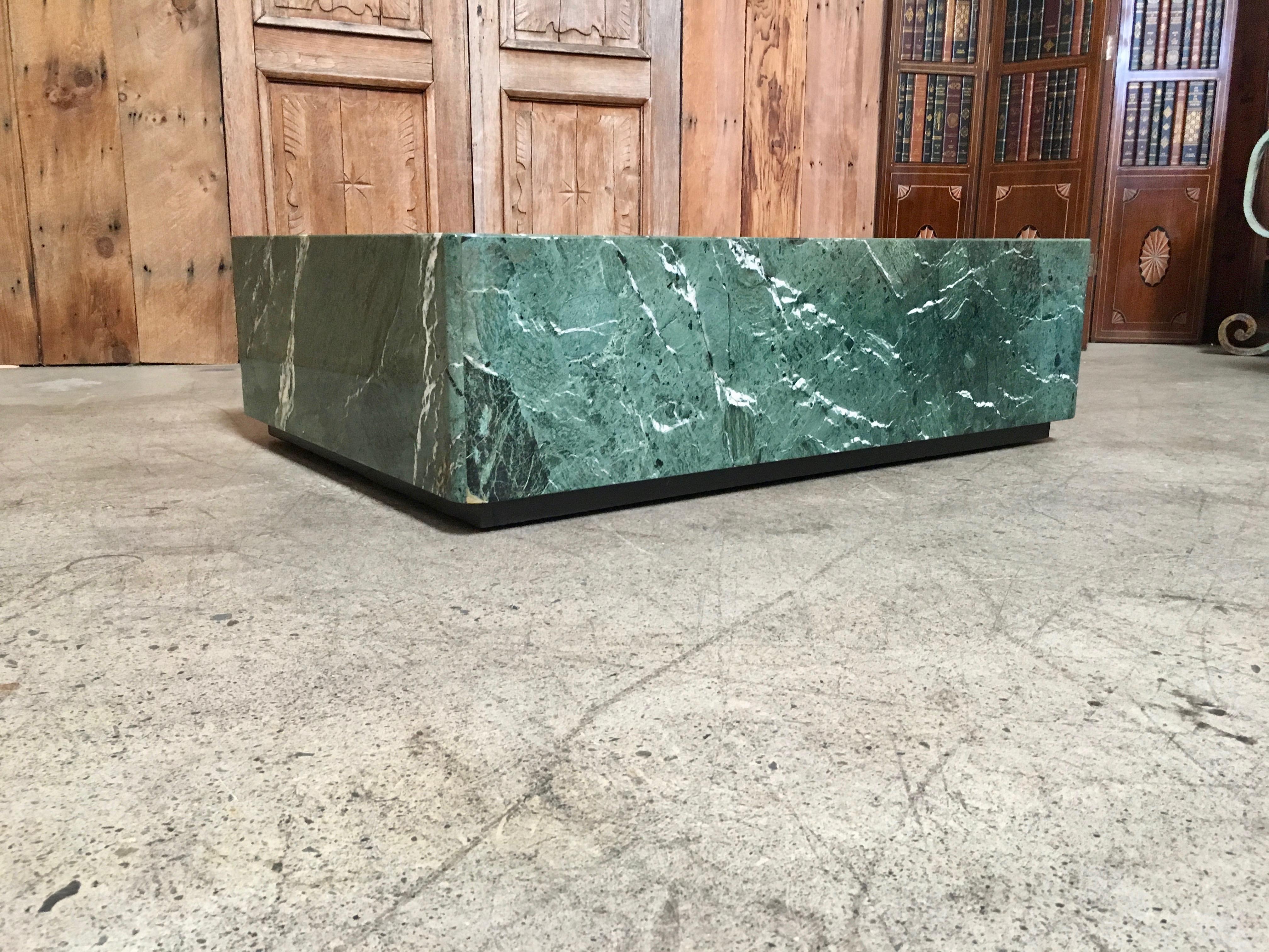 emerald green coffee table