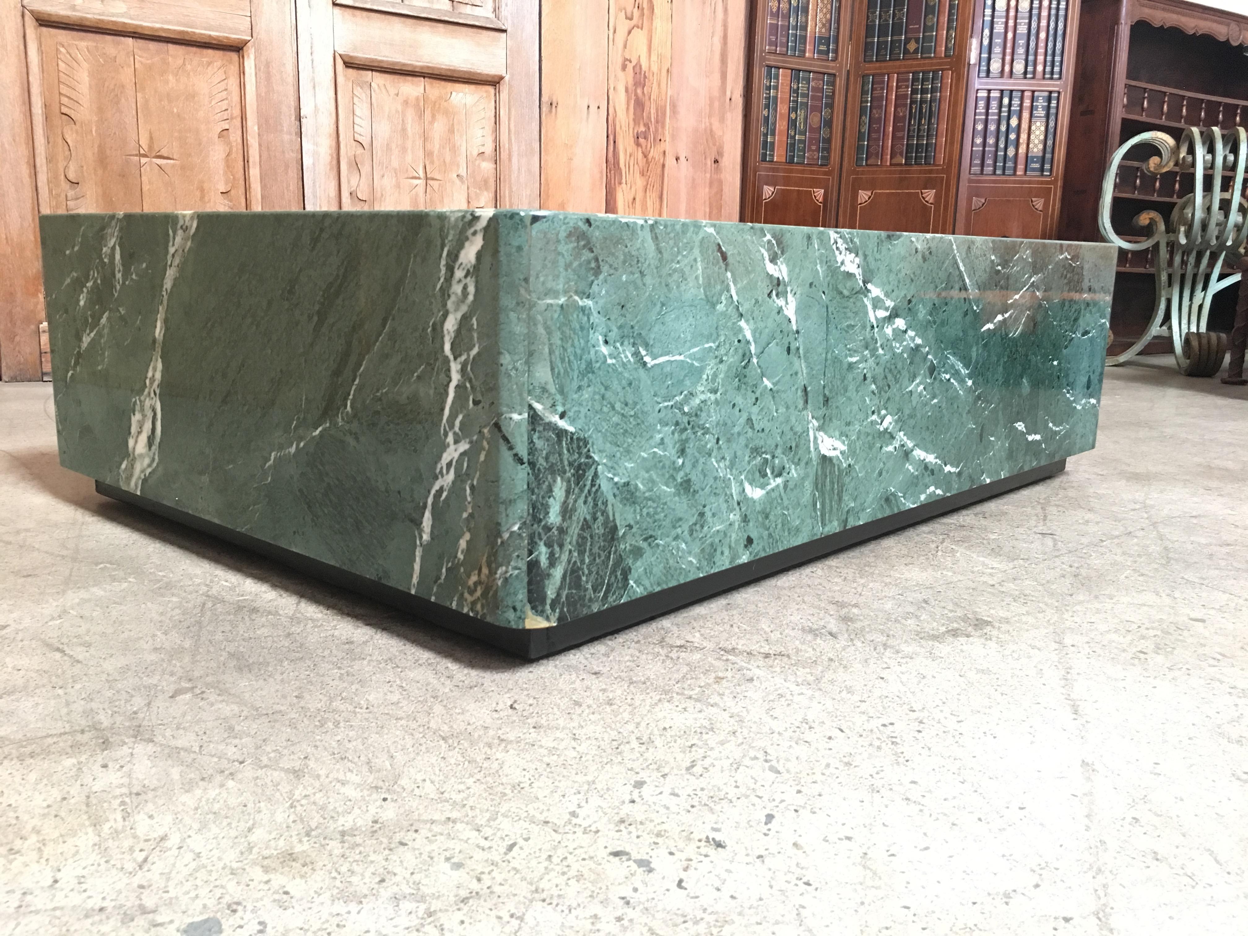 green stone coffee table