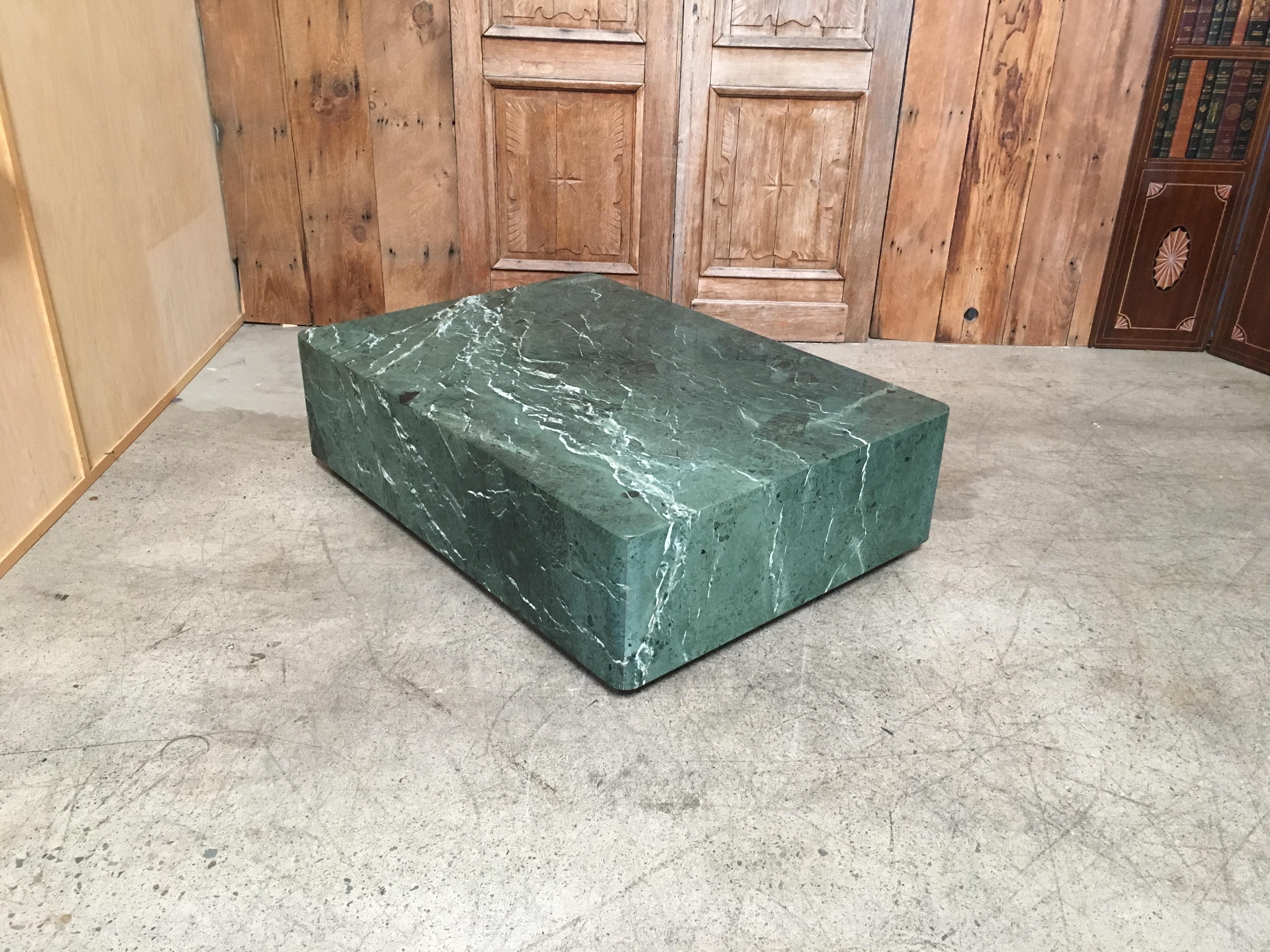 Emerald Green Marble Coffee Table 1