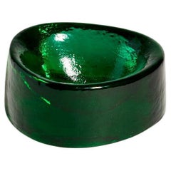 Emerald Green Murano Glass Ring Dish