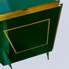 Emerald green sideboard and dry bar: three doors justfurnituress design
