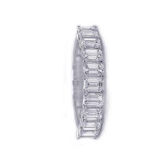 1.50 Carat Emerald Half Eternity Band 14K Gold