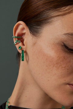Emerald Hoop Earrings – 6.27 cts
