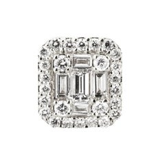 Emerald Illusion Earrings with a Halo