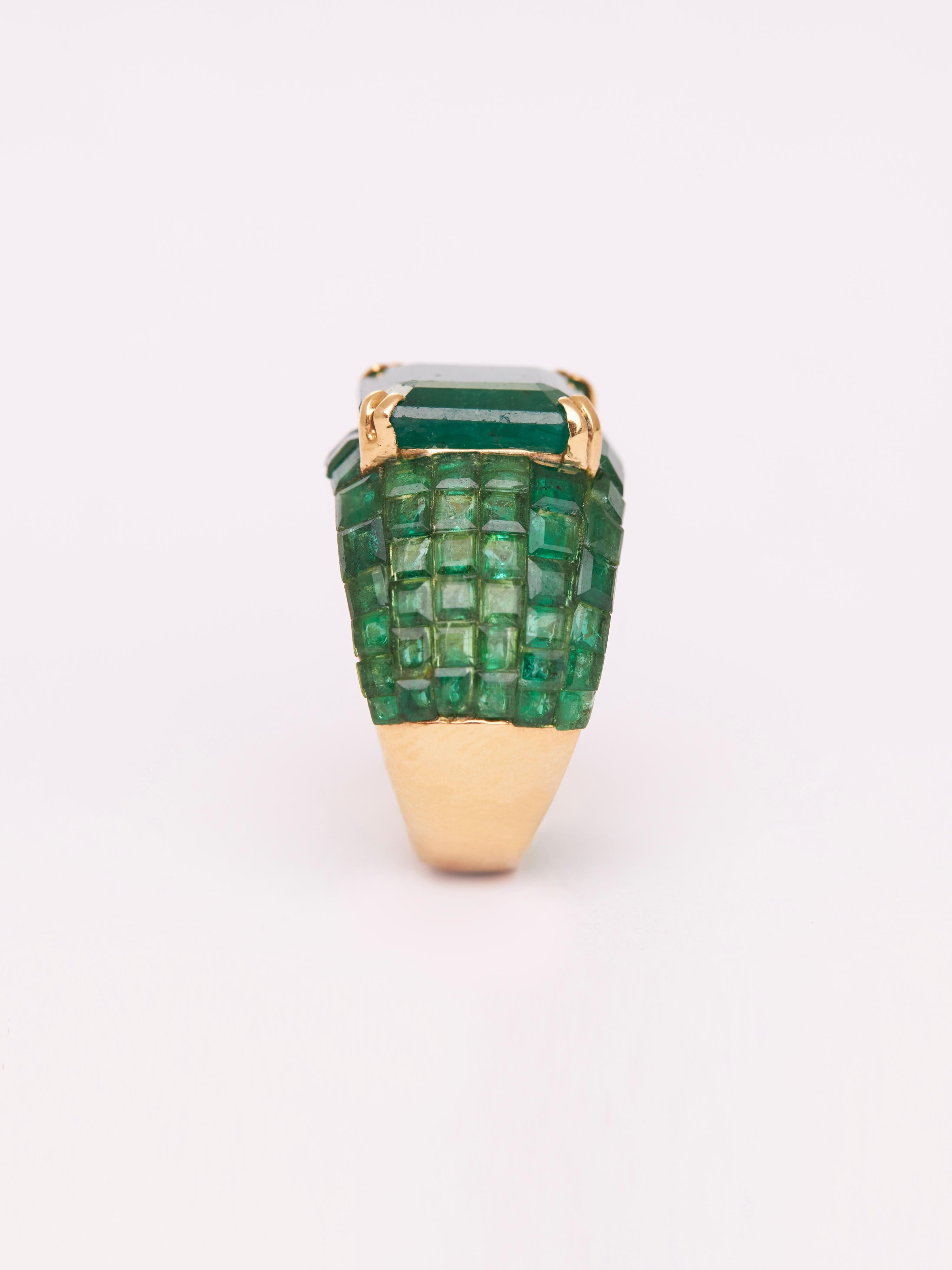 Total wt-10.170gm, Gold 14KT-7.642gm, Emerald-1/7.68cts, Emerald-80/4.86cts