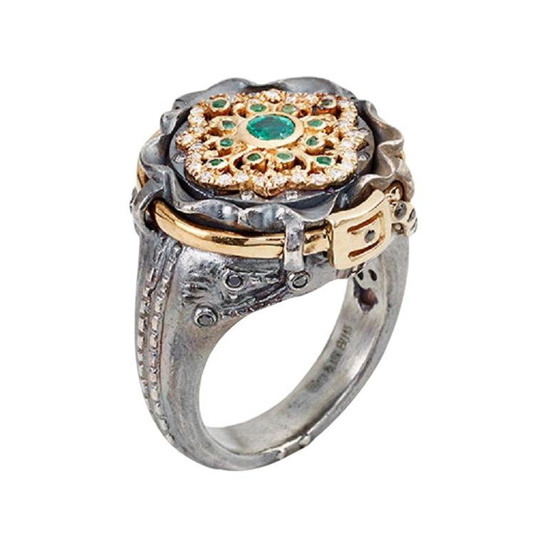 Emerald Juliette Jeans Ring