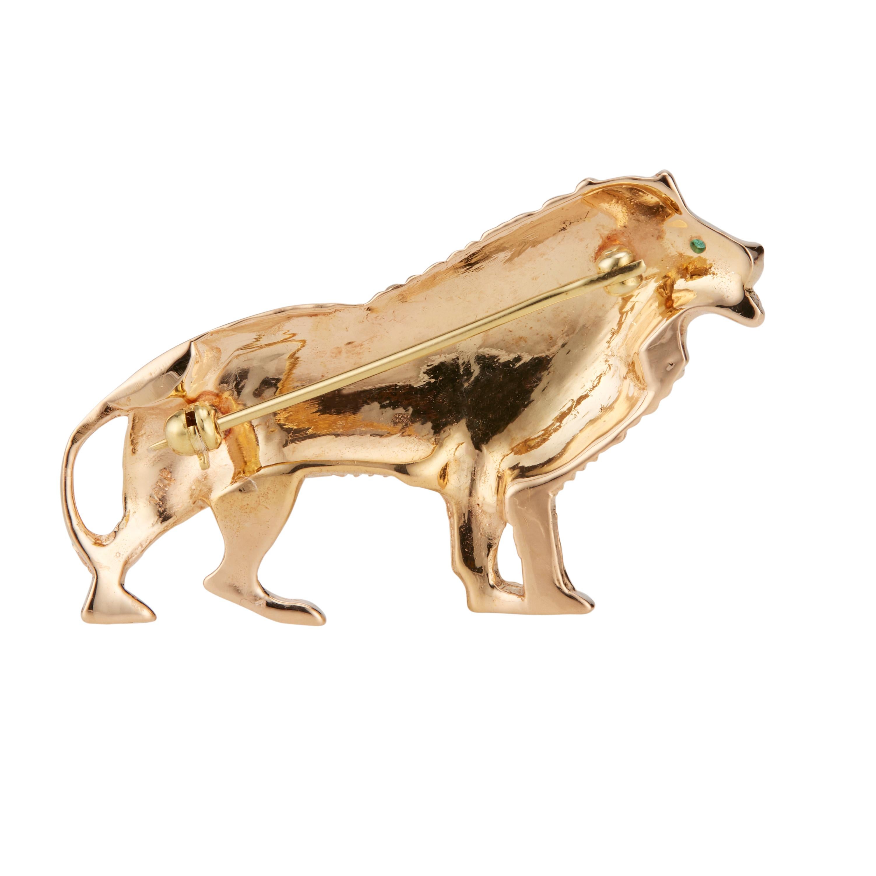 gold lion figurine