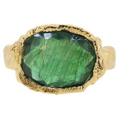 Emerald Maiden Ring in 14K Yellow Gold
