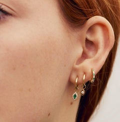 Emerald Marquise Earring Charm