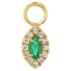 Emerald Marquise Earring Charm