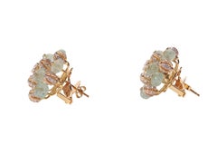 Emerald Melons and Russian Emerald Diamond Earring