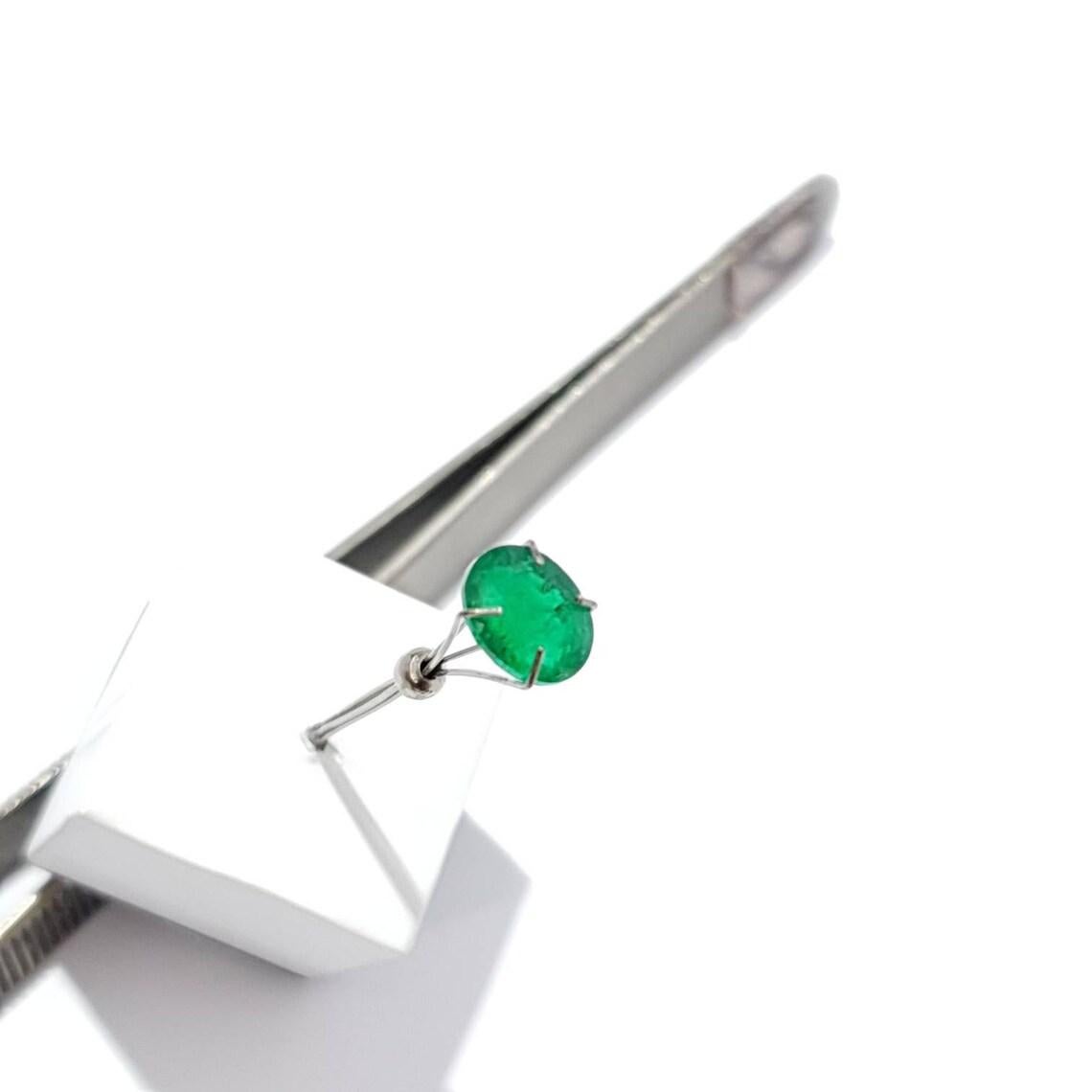 Oval Cut Emerald Natural Emerald 2.00 cts 8.55x6.81x5.27 mm Natural Emerald Cut Stone For Sale