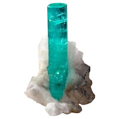 Emerald on Calcite From Colombia