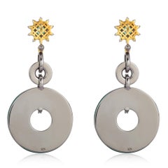 Emerald Onyx Diamond Earrings