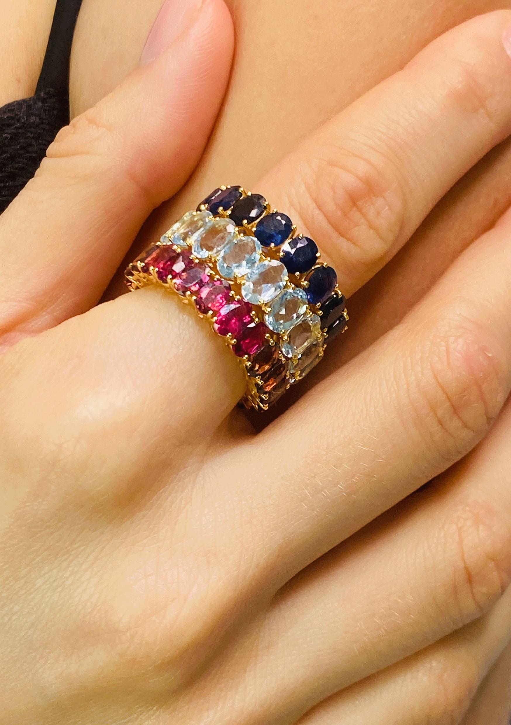 modern emerald ring