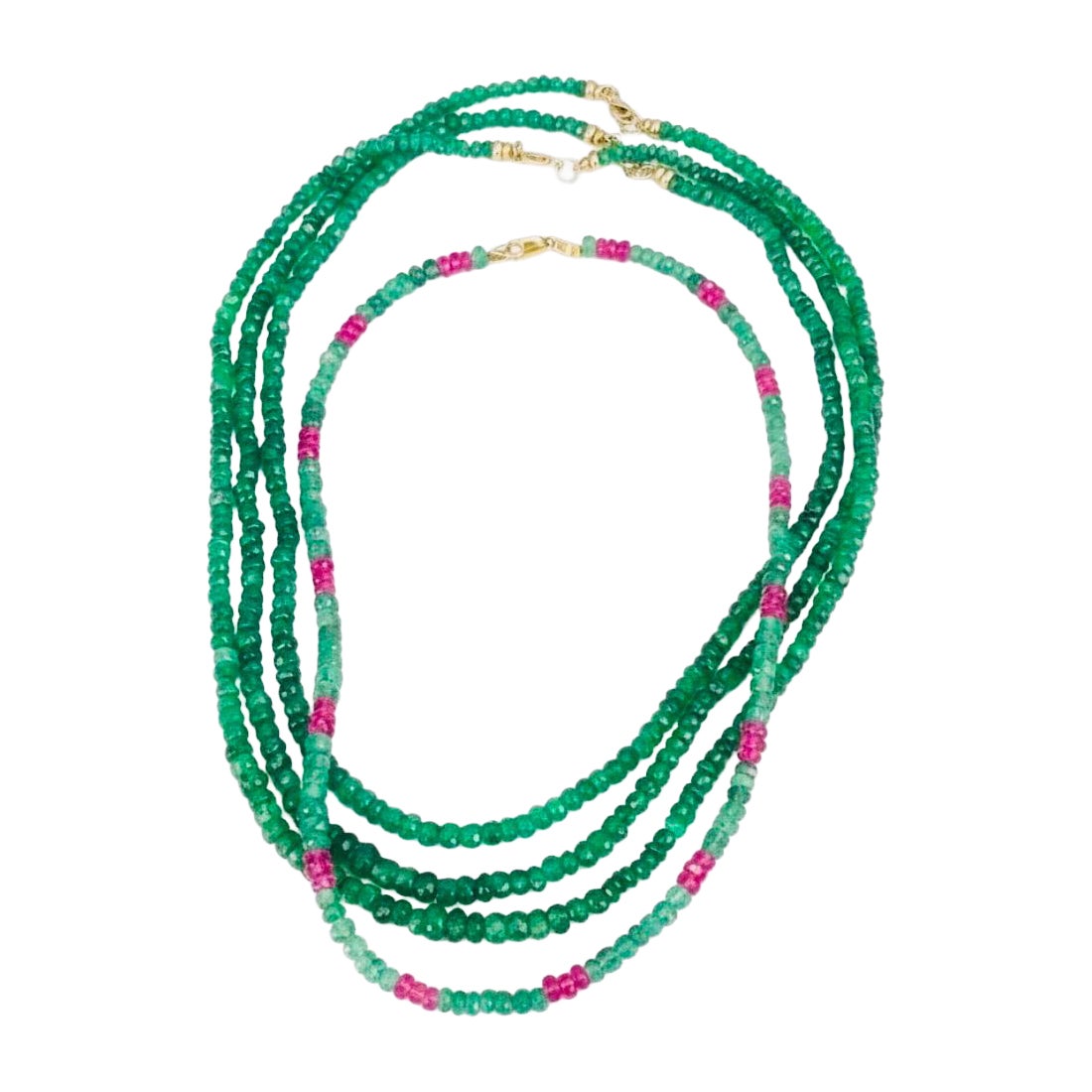 Emerald
Pink Sapphire Necklace