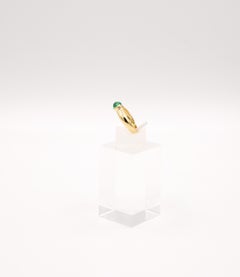 Anillo esmeralda 14 k oro amarillo