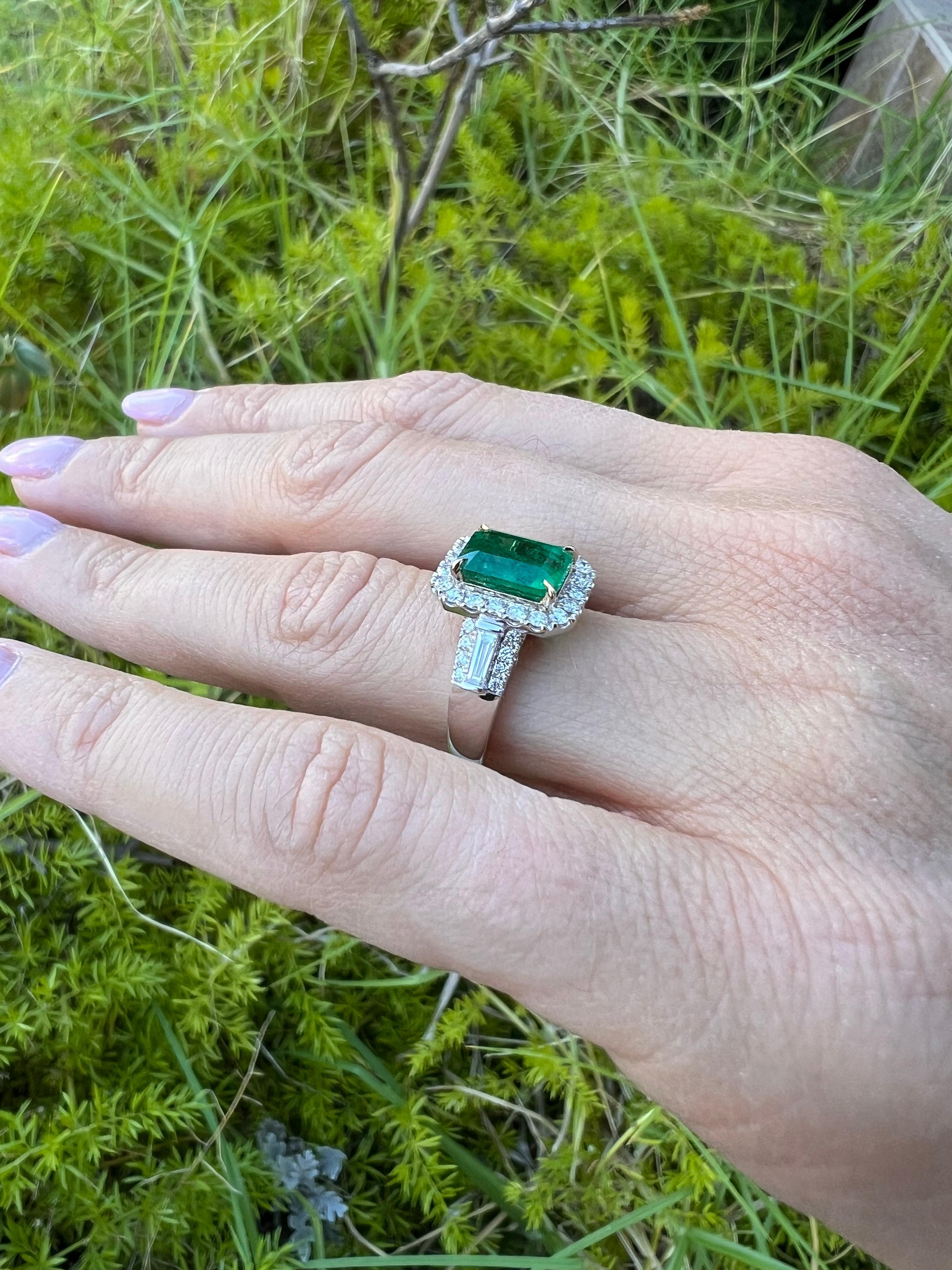 antique emerald engagement ring