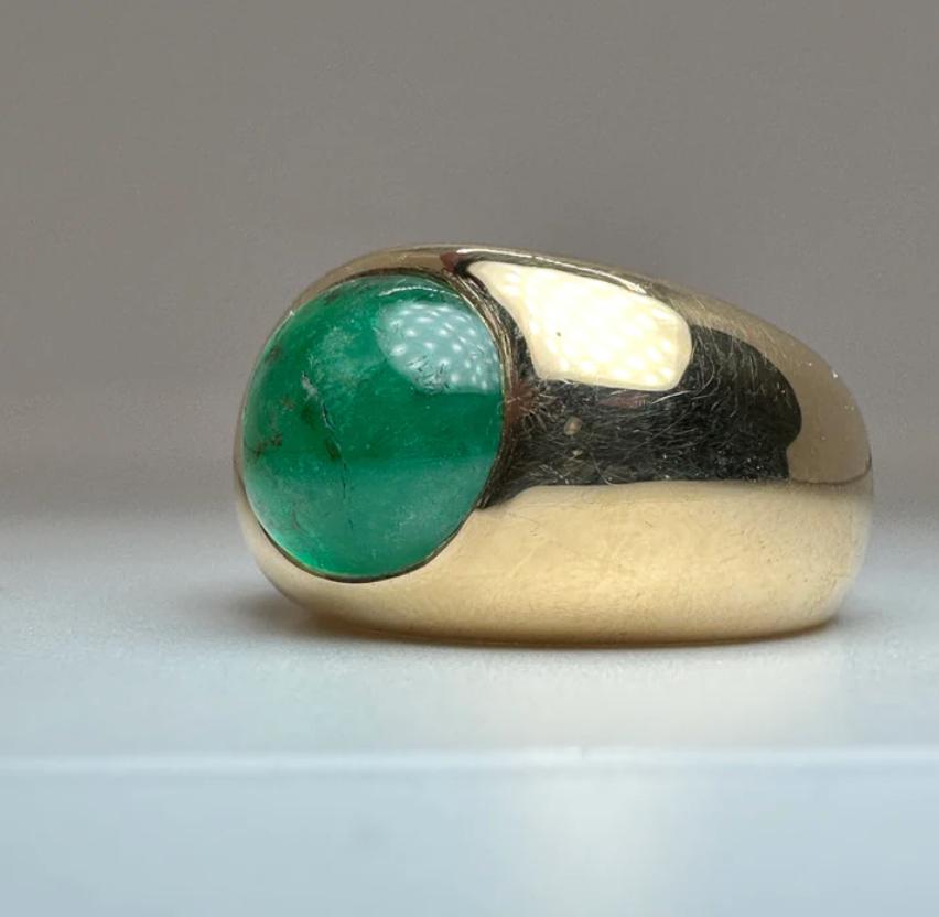 Cabochon Emerald Ring For Sale