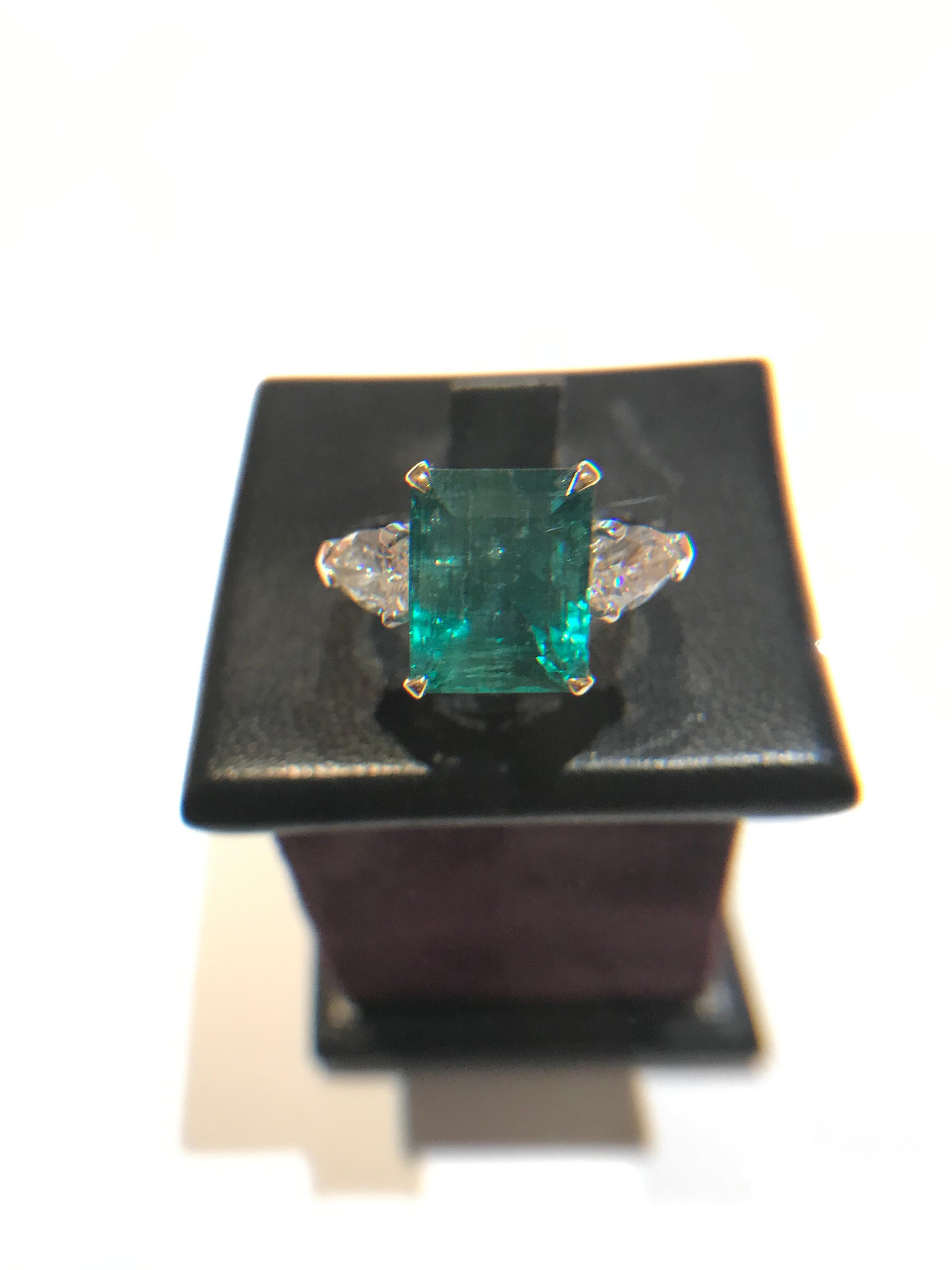 Princess Cut Emerald Ring For Sale