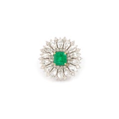 Emerald Round Ring 0157