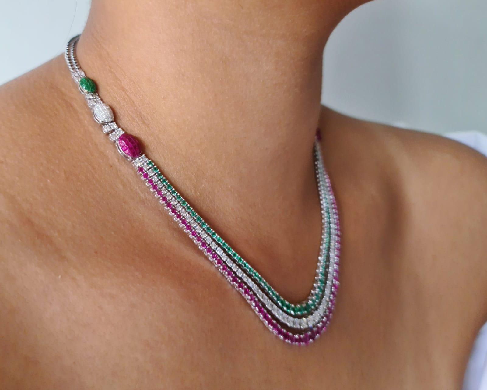 ruby and emerald necklace