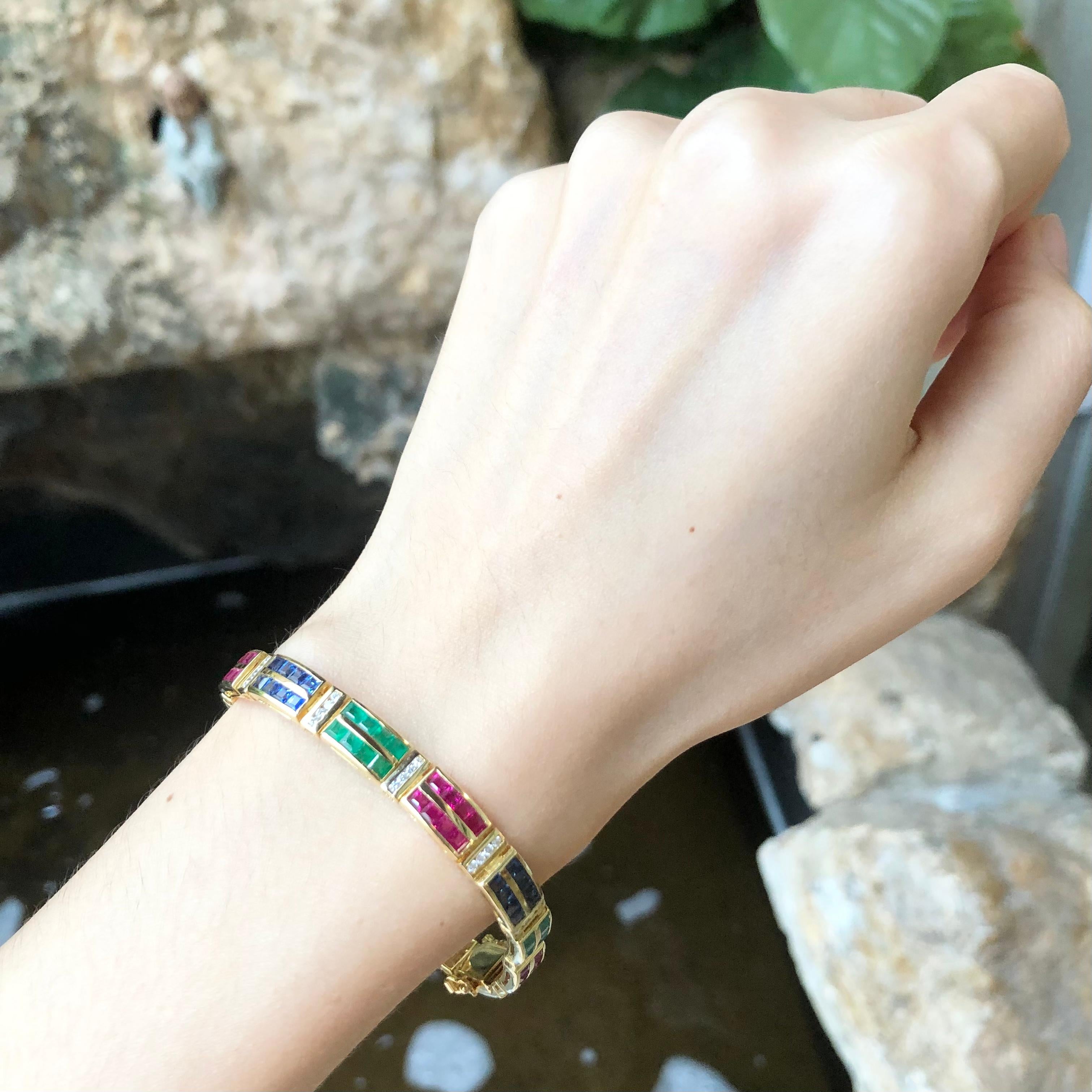 ruby sapphire bracelet
