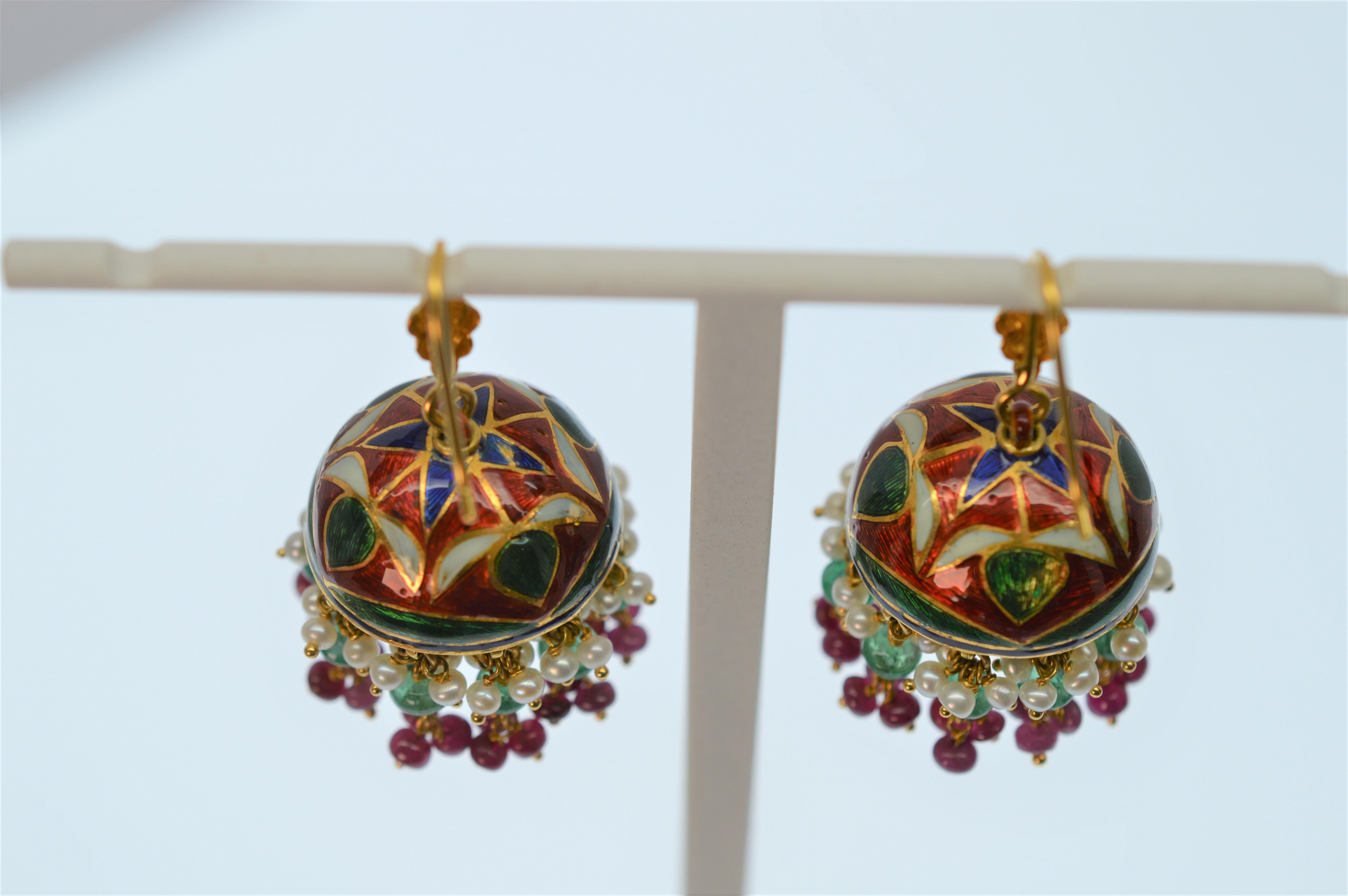 Unbelievable workmanship create the fine details in these earrings as 