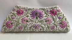 Emerald & Ruby Silk Jewel Embroidered Evening Bag