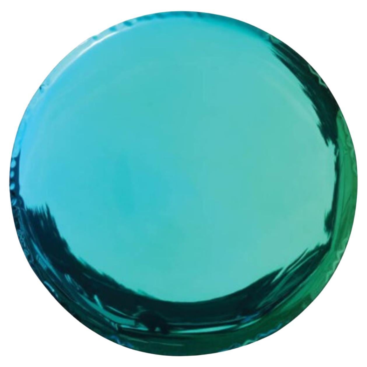 Emerald Sapphire Oko 62 Sculptural Wall Mirror by Zieta For Sale