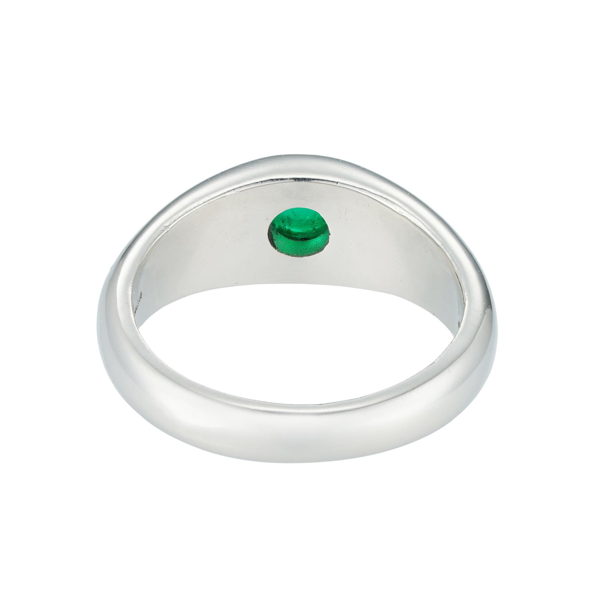 emerald gypsy ring