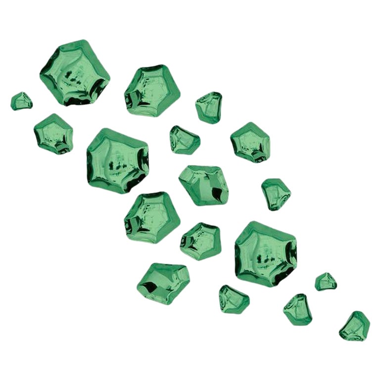 Set di 18 decorazioni da parete Emerald Kamyki di Zieta in vendita