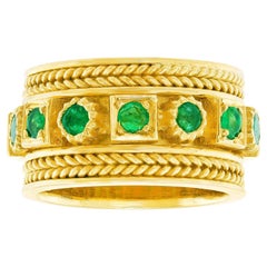 Emerald-set Renaissance Revival Ring