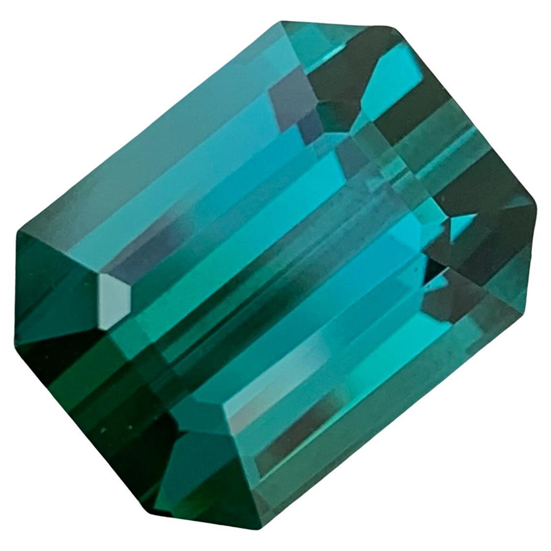 Emerald Shape Stunning 13.10 Carats SI Quality Natural Loose Lagoon Tourmaline  For Sale