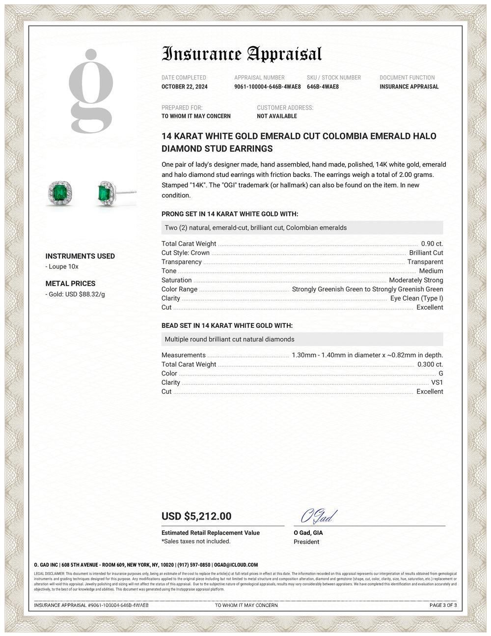 Voici nos exquises boucles d'oreilles en diamant en forme d'émeraude - un véritable témoignage d'élégance et de sophistication. Réalisées avec une attention méticuleuse aux détails, ces superbes boucles d'oreilles sont conçues pour captiver et