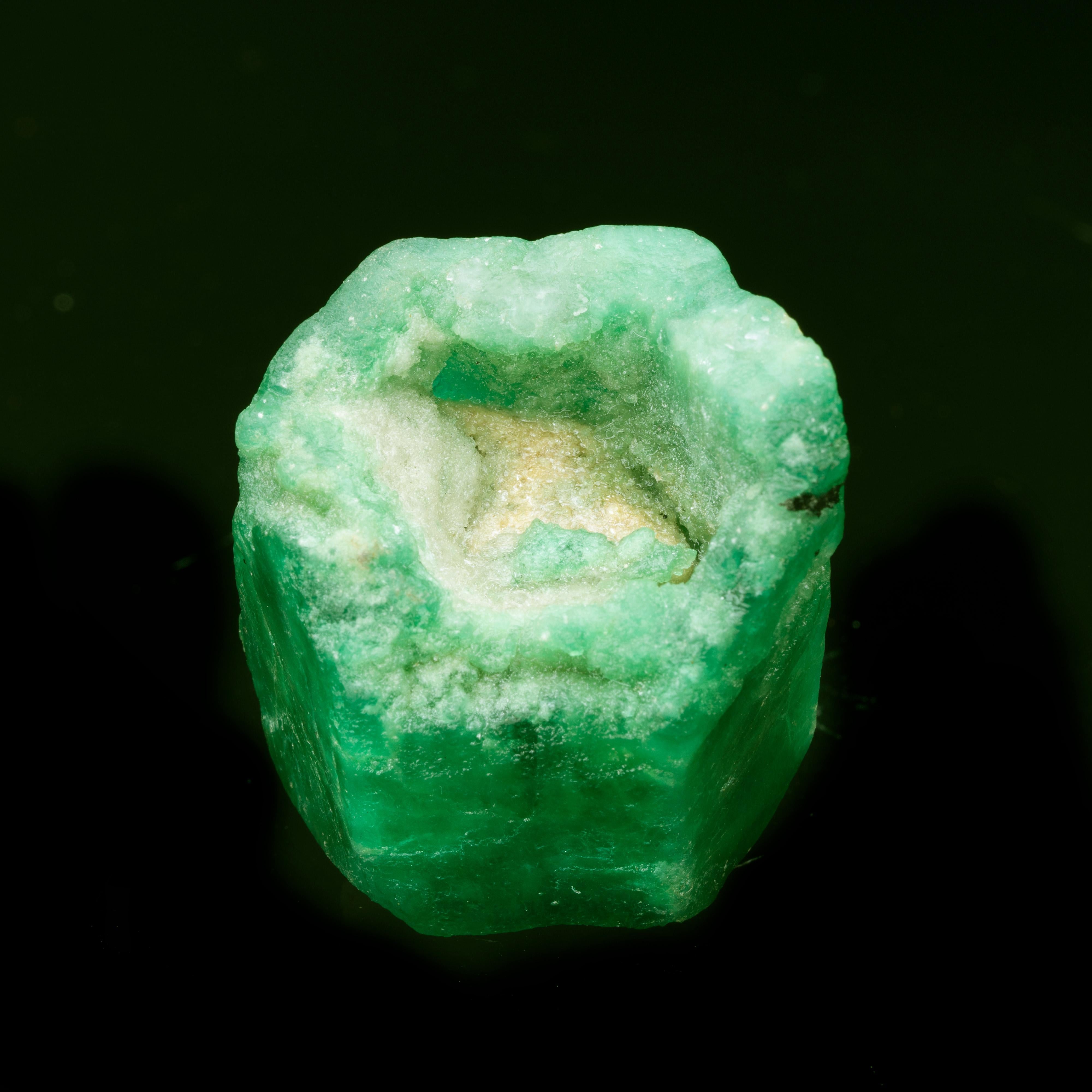 Contemporary Emerald Single Crystal Cast from Colombia // 56.72 Grams For Sale