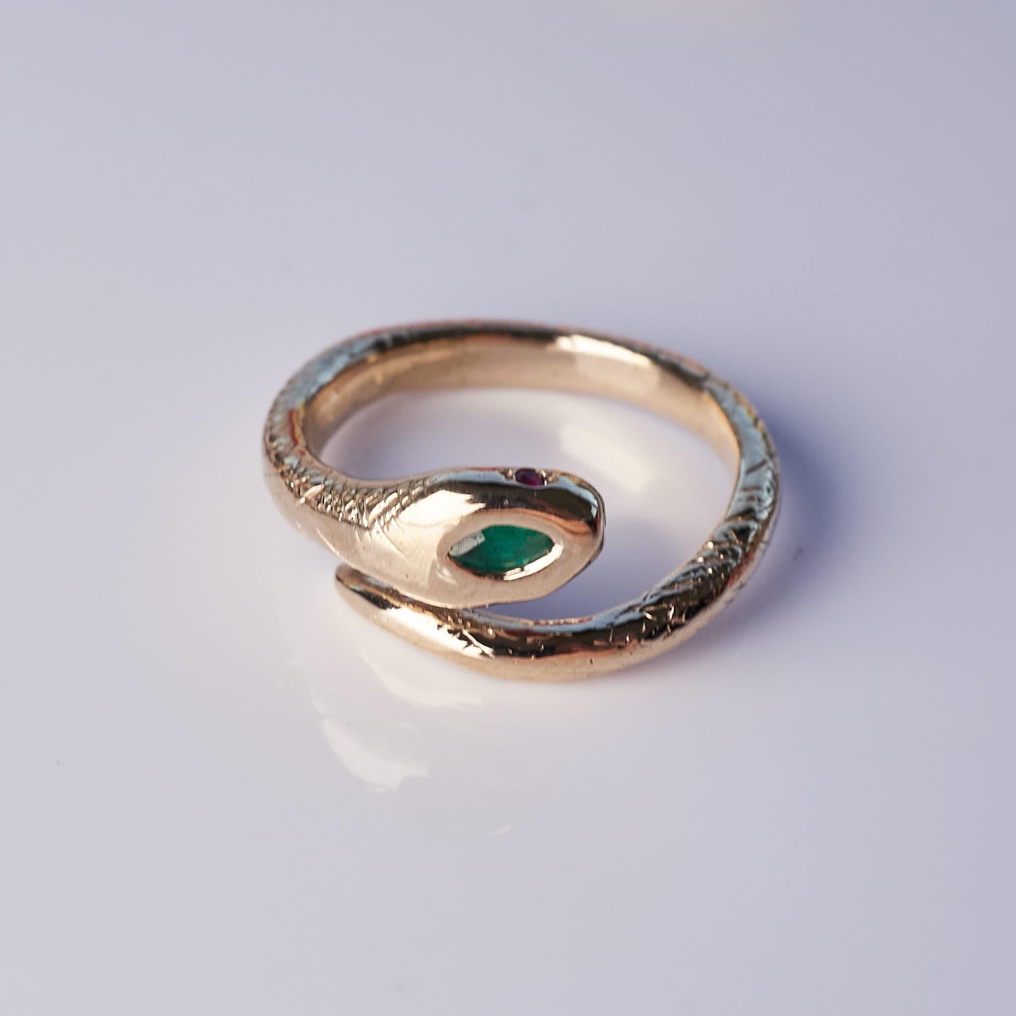 Victorian Style Gold Ring Marquis Emerald For Sale 6