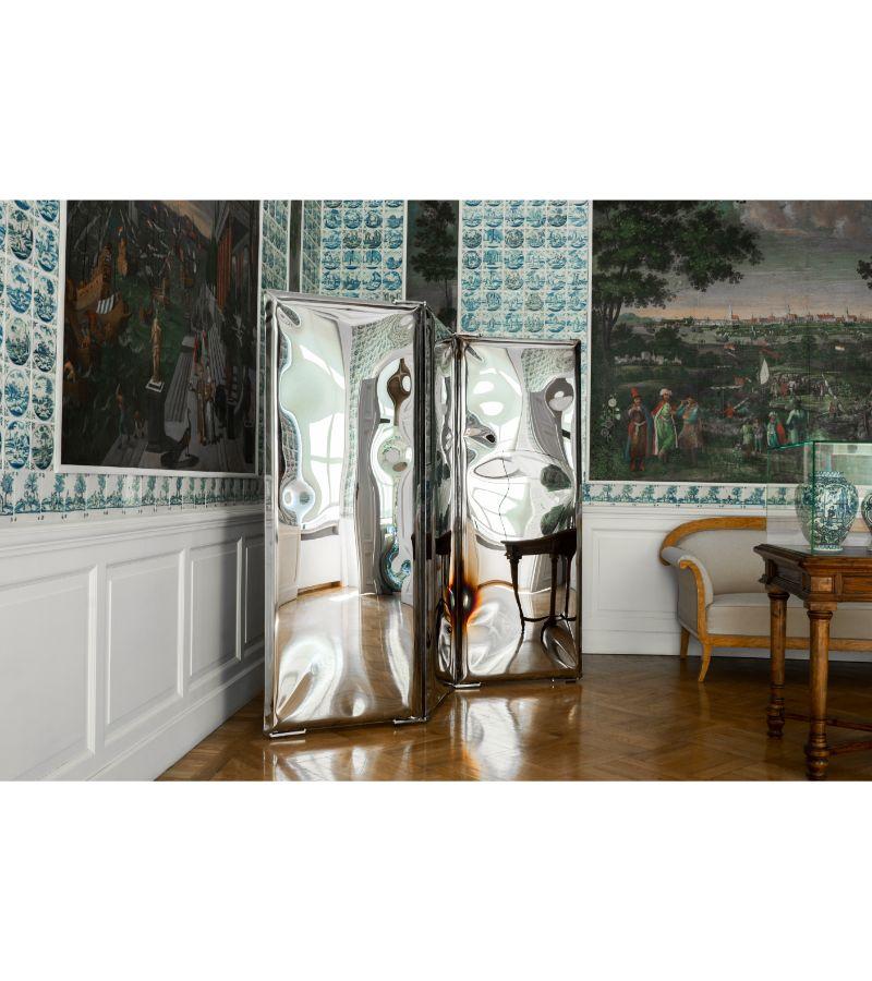 Emerald Sonar Sculptural Floor Mirror by Zieta For Sale 7