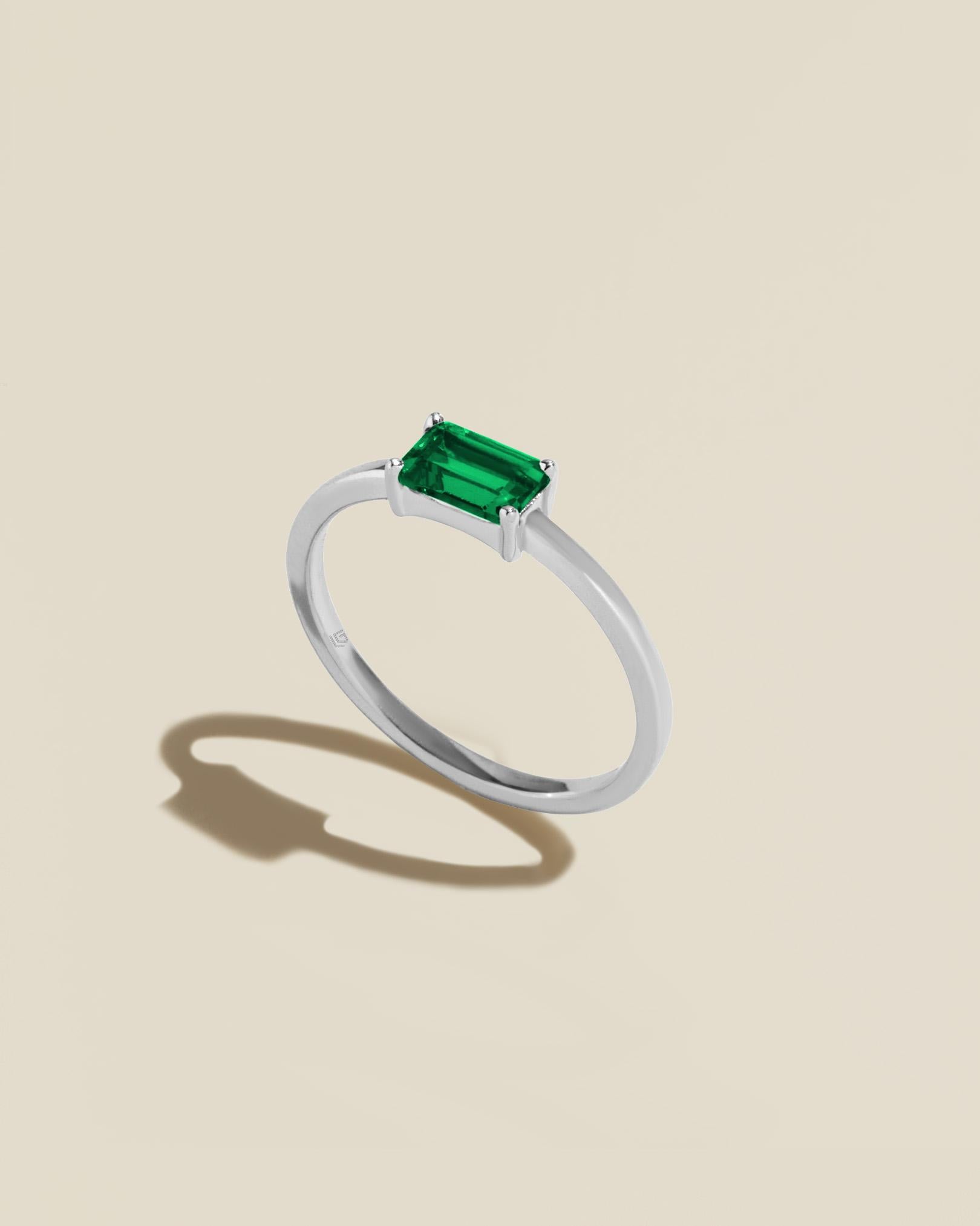 For Sale:  Emerald Stack in White Gold 2