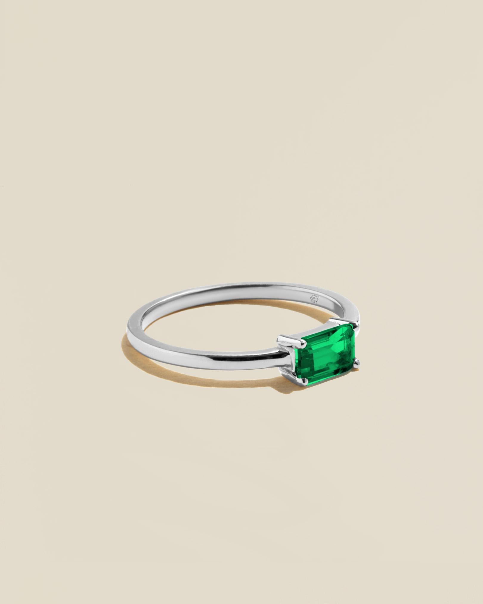 For Sale:  Emerald Stack in White Gold 3