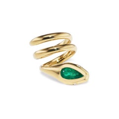Emerald Statement 14K White Gold Classic Charm Collector-Grade