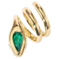 Emerald Statement 14K White Gold Classic Charm Collector-Grade