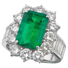 Emerald Statement 14K  Gold Pure Sophistication Collector-Grade Emerald Ring