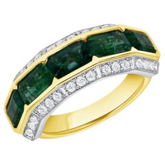 Emerald Statement 14K Yellow Gold Classic Charm Heirloom