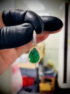 Emerald Symphony - Fine Columbian Emerald Earrings that can be worn in 4 ways