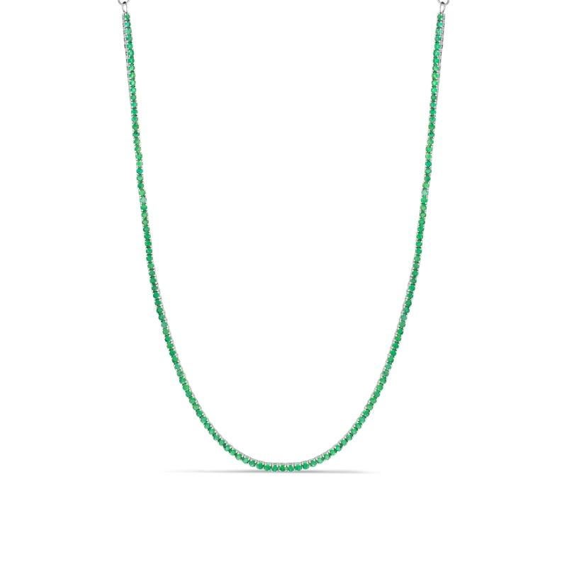 green tennis necklace