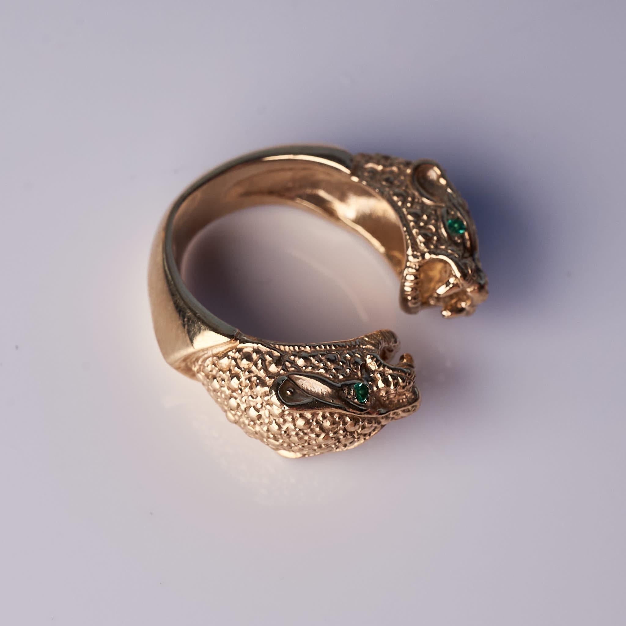 jaguar gold ring with number 3D model 3D printable | CGTrader