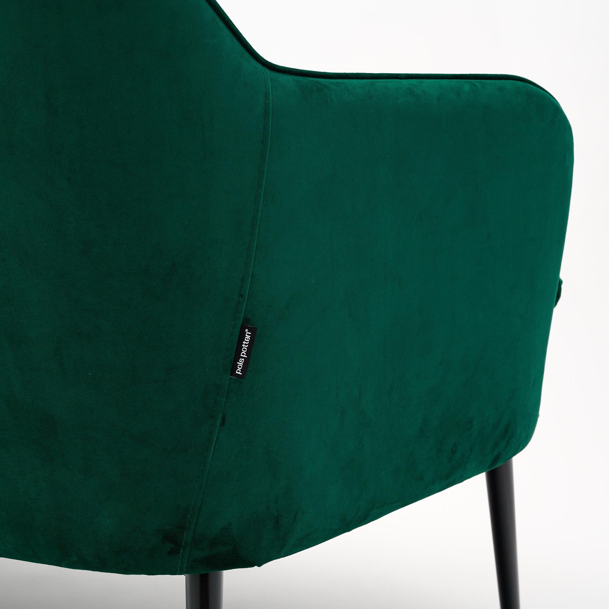 Emerald Velvet Settee by PolsPotten For Sale 3