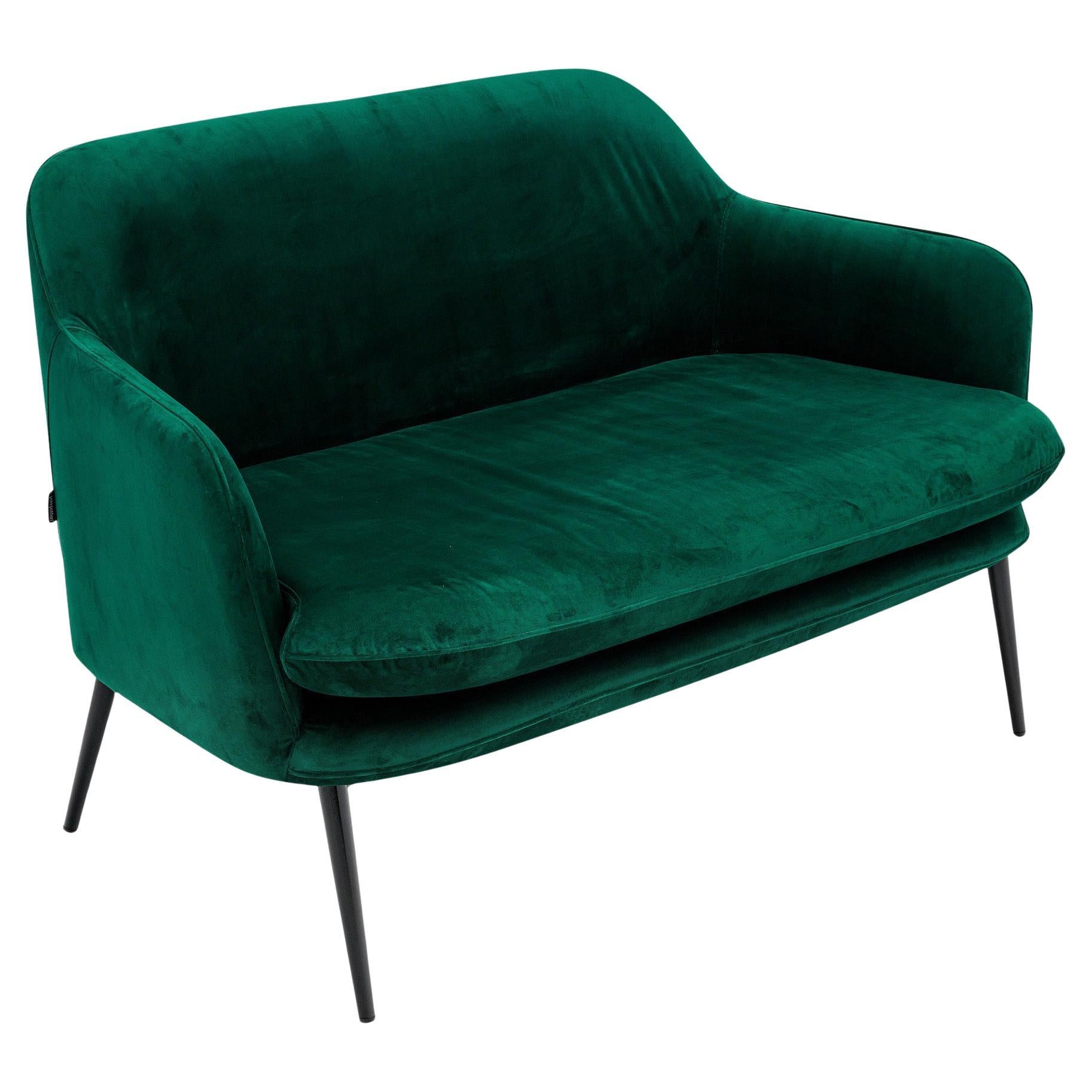 Emerald Velvet Settee by PolsPotten