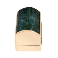 Emerald Verdura Custom Pillbox for Purse or Handbag